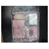 SXFSE Dollhouse Decoration Accessories,1:12 Dollhouse Miniature Furniture Wooden Kitchen Cabinet Set Freely Combined (Pink)