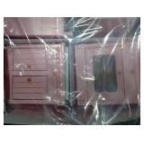 SXFSE Dollhouse Decoration Accessories,1:12 Dollhouse Miniature Furniture Wooden Kitchen Cabinet Set Freely Combined (Pink)