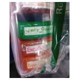 Teacher Stamp Set Colorful Encouraging Comments Self-Inking School Classroom Homework Grading Stamp Set with Storage Tray 8-Piece