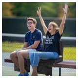 VILLEY Stadium Seats for Bleacher with Back Support, Folding Stadium Seat Cushion, Portable Bleacher Chair, Stadium Chair for Sports Events, Black