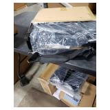 VILLEY Stadium Seats for Bleacher with Back Support, Folding Stadium Seat Cushion, Portable Bleacher Chair, Stadium Chair for Sports Events, Black