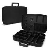 Barber Carrying Case,Barber Case, Stylist Tool Box Professional Salon Hair Cutting Grooming Kit Storage Organizer for Clippers, Scissors, Barber Supplies(Large)