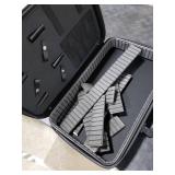 Barber Carrying Case,Barber Case, Stylist Tool Box Professional Salon Hair Cutting Grooming Kit Storage Organizer for Clippers, Scissors, Barber Supplies(Large)