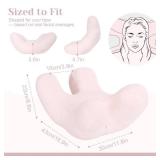 vocheer Anti Wrinkle Pillow, Comfortable Down Alternative Face Pillow, Adjustable Beauty Pillows Provides Neck Support and Pain Relief, Perfect Ergonomic Design for Side Sleeper, Amplexus, Pink