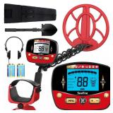 Metal Detector for Adults, Professional Metal Detector with 5 Modes LCD Display 10 IP68 Waterproof Coil, Higher Accuracy and Sensitivity SEEFINE Adjustable Gold Detector