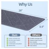 CrystalMX Stair Treads Non Slip for Wooden Steps Indoor, 15 Pack 9 X 28 Carpet Runners for Wood Stairs with Self-Adhesive Backing, Stickiness Stair Rugs for Kids Elders and Dogs, Diamond Dark Grey