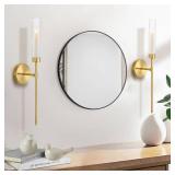 Gold Wall Candle Holder Long Wall Candle Sconces Set of 2 Large Modern Candle Sconce Hanging Rustic Home Walls Decoration for Living Room,Dining Room,Bedroom,Fireplace