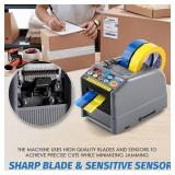 Frifreego Automatic Tape Dispenser, Electric Ribbon Cutting Machine, Upgraded Silicone Wheel for 6-60mm Width Tape/Ribbon, Max. Cutting Length 999mm, 110V, Unsuitable for Elastic Ribbons