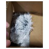 DUMOS Donut Dog Bed, Washable Dog Couch Bed with Removable Cover, Waterproof Pet Bed for Small Size Dogs, Memory Foam Pet Bed Non-Slip Base, Gray