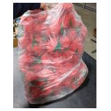 Daifunli 4 Pcs Red Artificial Rose Vine Hanging Faux Flowers Garland for Wedding Anniversary Birthday Party Background Arch Garden Home Wall Room Decor