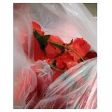 Daifunli 4 Pcs Red Artificial Rose Vine Hanging Faux Flowers Garland for Wedding Anniversary Birthday Party Background Arch Garden Home Wall Room Decor