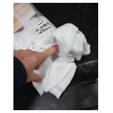 Anpark Elegant White Sheer Curtains 63 Inch Length for Bedroom, Living Room Soft Light Filtering Cotton Linen Farmhouse Sheer Curtains Natural Voile Drapes Rod Pocket, W52 x L63 in, 2 Panels