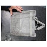 Ayieyill Shower Caddy Portable, Mesh Shower Caddy Tote Bag Quick Dry Hanging Toiletry and Bath Organizer for College Dorm, Gym, Beach, Travel or Camping with Zipper (Grey)