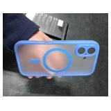 TOCOL Magnetic for iPhone 16 Case, Upgraded Full Camera Protection, Compatible with Magsafe, Drop Protection, Translucent Matte Back Bumper Phone Cover 6.1-Inch (Ultramarine)