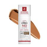EltaMD UV Daily Deep Tinted SPF 40 Face Sunscreen Moisturizer with Zinc Oxide, Tinted Daily Face Moisturizer with SPF, Sunscreen for Dry Skin,1.7 oz Pump