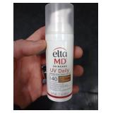 EltaMD UV Daily Deep Tinted SPF 40 Face Sunscreen Moisturizer with Zinc Oxide, Tinted Daily Face Moisturizer with SPF, Sunscreen for Dry Skin,1.7 oz Pump