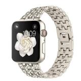 Dsytom Bing Bands Compatible with Apple Watch Band 38mm 40mm 41mm 42mm 44mm 45mm 46mm 49mm, Jewelry Replacement Strap for iWatch Series Ultra 2 10/9/8/7/6/5/4/3/2/1/SE Ultra