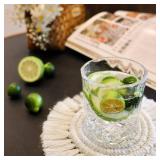 7.4in Boho Coasters Set of 2, Cute Drink Coasters Absorbent for Desk, Farmhouse Handmade Woven Macrame Coaster for Mugs Cups - Home Decor Housewarming Gift, Round Beige