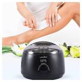 waxkiss Digital Hair Removal Warmer with See-Through Lid and 14oz Pot