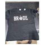 Gothic Skeleton Groom Wedding Just Married Spooky Halloween T-Shirt Medium