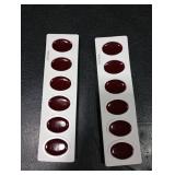 Prang PAINT WATERCOLOR WATERCOLOR OVAL PAN RED REFILL TWO STRIPS OF 6