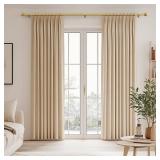 2 Pack Modern Gold Curtain Rods for Windows 48 to 84 Inches Adjustable Length Heavy Duty 1 Diameter Brass Window Curtain Rod with Solid Metal Finials for Outdoor Farmhouse Bedroom Kitchen Living Room