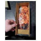 Der Rose 10Pcs Fake Fall Flowers Orange Baby Breath Artificial Flowers Real Silk Floral Arrangement Stems for Thanksgiving Table Centerpieces Home Kitchen Mantle Porch Outdoor Decorations