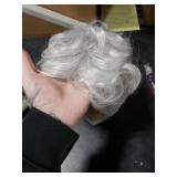 Baruisi Men Wigs Short White Wig Synthetic Heat Resistant Natural Halloween Cosplay Hair
