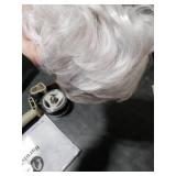 Baruisi Men Wigs Short White Wig Synthetic Heat Resistant Natural Halloween Cosplay Hair