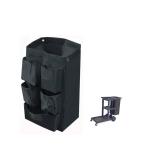 Replacement Janitorial Cart Bag with 5 Pockets,25 Gallon Housekeeping cart Bag High Capacity Waterproof Thickened Commercial Janitorial Cleaning Cart Bag with 6 Brass Grommets