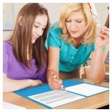 Two Pocket Folders, RAZCC 100 Pack File Folders with Pockets Fit Letter Size Paper, Thick Paper File Folder for School Office Business Home, Assorted 5 Colors