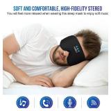 MUSICOZY 3D Bluetooth 5.4 Sleep Headphones, Breathable Wireless Music Eye Mask, Sleeping Headphones with Headband for Side Sleepers, Women, Men, Air Travel, Unique Tech Gifts