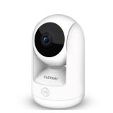 Kadymay Indoor Camera w/ 1-Key-Call, Pet Camera/Dog Cameras w/Motion Tracking, 2K HD Baby Monitor w/Pan/Tilt Rotating, Live Video&Playback with Phone App, WiFi Wireless Cameras for Home Security-White