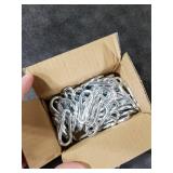 50PCS M5 Spring Snap Hook Carabiner, Heavy Duty Galvanized Steel Carabiner Clip, 220LBS Holding Capacity Spring Clips for Hammock Swing Outdoor Travel