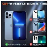 SUPFINE Magnetic for iPhone 13 Pro Max Case (Compatible with MagSafe) (Military Grade Drop Protection) Translucent Matte Shockproof Phone Cover,Black