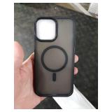 SUPFINE Magnetic for iPhone 13 Pro Max Case (Compatible with MagSafe) (Military Grade Drop Protection) Translucent Matte Shockproof Phone Cover,Black