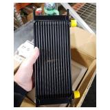 EVIL ENERGY 16 Row Oil Cooler Kit, 10AN Transmission Engine Cooler British Radiator Universal Aluminium Black