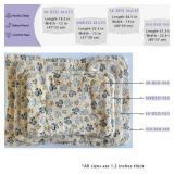 HOMEREIGN 2 Pcs Pet Bed Mats. Ultra Soft Pet (Dog/Cat) Bed with Cute Prints. Reversible Faux Lambswool Kennel Pad for Medium Small Dogs and Cats. Machine Washable Pet Bed.