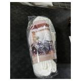 Extra Wide 60 Inch Width Pinch Pleated Curtains 90 Inch Length for Living Room Thick Linen Boho Curtain Memory Shape Light Filtering Privacy for Bedroom Large Windows Hooks Rings Cream 1 Panel 60x90