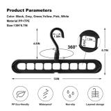 HEYHOUSE Closet Organizers and Storage,College Dorm Room Essentials,Pack of 10 Multifunctional Organizer Magic Space Saving Hangers with 9 Holes Storage Organization for Wardrobe Closet