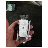 Wengart Double Toggle Light Switch,15 Amp AC120 Volt,Residential Grade Electrical Wall Switch,Great for Home, Office & Kitchen, White,ETL Listed