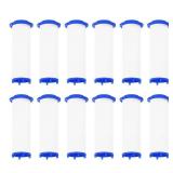 uxcell 12 Pcs Shower Head Filter 2.6 Inch PP Cotton Filter Cartridge Replacement High-Pressure Handheld Fan Shower Jet Sets