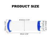 uxcell 12 Pcs Shower Head Filter 2.6 Inch PP Cotton Filter Cartridge Replacement High-Pressure Handheld Fan Shower Jet Sets