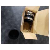 Minatee Dust Control Flex Cuffs with Stainless Steel Hose Clamps, Flexible PVC Coupling for Plastic and Copper Plumbing Connections, Connector Ports Dust Collection Fittings(2-1/2 Inch, 2 Pcs)