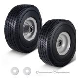 4.10/3.50-4 Tire and Wheel Flat Free, 10x3.50-4