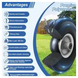 4.10/3.50-4 Tire and Wheel Flat Free, 10x3.50-4