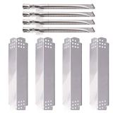 Grill Replacement Parts for Nexgrill 4 Burner 720-0830H, Nexgrill 720-0888, 720-0888N, Stainless Steel Grill Burner Tubes and Heat Shield Tent Plates Replacement Kit for Home Depot Nexgrill 720-0830H.