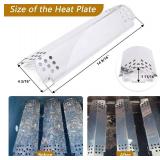 Grill Replacement Parts for Nexgrill 4 Burner 720-0830H, Nexgrill 720-0888, 720-0888N, Stainless Steel Grill Burner Tubes and Heat Shield Tent Plates Replacement Kit for Home Depot Nexgrill 720-0830H.