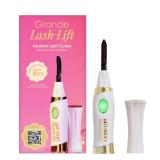 Grande Cosmetics LASH-LIFT Heated Lash Curler - Rechargeable, Travel-Friendly, with 2 Heat Settings - White