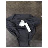 Beautikini Period Swimwear Bikini Menstrual Swim Bottoms Leakproof Bathing Suits for Teens Girl(Black X-Large)